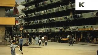 1950s Hong Kong Resettlement Housing Blocks Post War 16mm Colour Home Movies [upl. by Ainot]