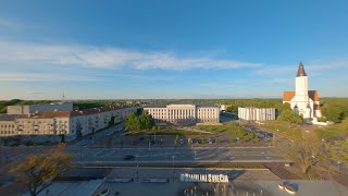 Šiauliai vakare Šiauliai in the evening FPV4K [upl. by Aicul]