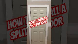 How To Install A Split Jam Door carpentry [upl. by Nnyleak]