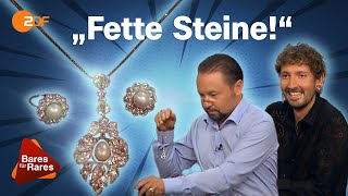 Funkelnde Flora 4 Karat Anhänger und Ringe in Blütenform lassen Gebote sprießen  Bares für Rares [upl. by Anirahs]