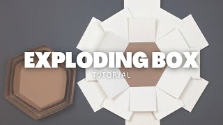 Hexagon Exploding Box  Tutorial [upl. by Yanaton]