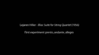 Lejaren Hiller  Illiac Suite for String Quartet 14 [upl. by Yrrok]