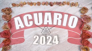 Acuario ♒️ Qué te espera en el 2024 🔮🤔 [upl. by Nezah640]