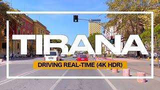 TIRANA ALBANIA  DRIVING REALTIME September 2023 THE CAPITAL OF ALBANIA【4KHDR】 [upl. by Ennywg]