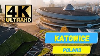 4K HDR 60FPS  CITY TOUR WALK  POLAND  KATOWICE 2023 citytour citywalk [upl. by Hammad]