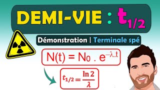 ⭐ Démonstration  relation entre t12 et λ la constante radioactive  Terminale spé physique chimie [upl. by Alil]