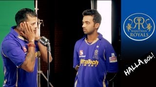 RAHANE AND TAIT ON THE MIC Royals on song for Kingfisher Ad [upl. by Bohrer642]