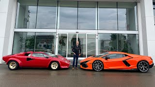 History of the Lamborghini factory whats changed over the past 50 years Countach Euro Tour Pt3 [upl. by Haas153]