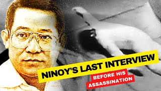 Ninoy Aquinos Last Interview Before His Assassination  Historical [upl. by Enelyw]