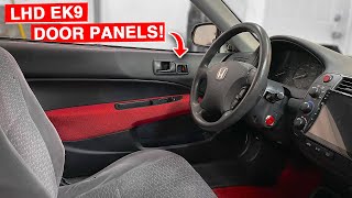 Turning RHD Civic Type R EK9 Door Panels LHD  Project Civic EK [upl. by Ahseila]