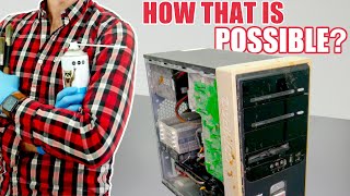 OLD gaming PC needs CRAZY cleaning Compaq Presario SR1000 [upl. by Aieki]