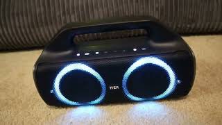 Bluetooth Speakers YIER 80w Peak Portable Wireless Speaker Review Good quality great sound [upl. by Stanleigh64]