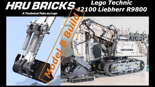 Lego Technic Liehberr 42100 R9800 Excavator Model B MOD 42100 [upl. by Ardni891]