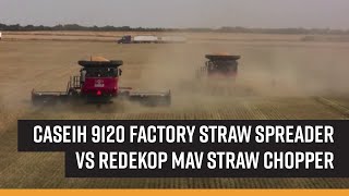 CaseIH 9120 MAV Straw Chopper vs Factory  2012 [upl. by Neuburger]