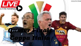 Lazio vs Roma  Coppa Italia Quarterfinals Live WatchAlong 2024 [upl. by Frankie]