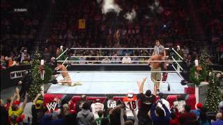 John Cena vs Alberto Del Rio  Miracle on 34th Street Fight Raw Dec 24 2012 [upl. by Encrata155]