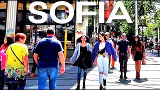 Sofia Bulgaria  Walking Vitosha Boulevard  София България [upl. by Barnabe265]