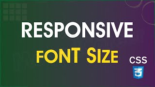 Responsive Font Size in CSS [upl. by Aoniak587]