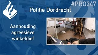 Politie PRO247 Aanhouding agressieve winkeldief [upl. by Loredana]