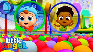 Be Nice at the Colorful Playground Ballpit  Nursery Rhymes for kids  Little Angel [upl. by Tiphany955]