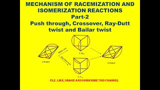 MECHANISM OF RACEMIZATION AND ISOMERIZATION REACTIONS Part2 RayDutt twist and Bailar twist [upl. by Audry967]