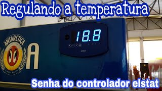 Regulando a temperatura da cervejeira controlador elstat Ambev Antárctica [upl. by Gerhan473]