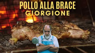 POLLO ALLA BRACE  Le ricette di Giorgione [upl. by Ijic]