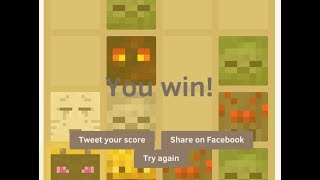 Beating 2048  Minecraft Edition  Simple Strategy Works for Original 2048 too [upl. by Brigham]