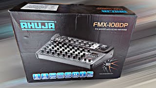 AHUJA FMX 108DP PA AUDIO MIXING CONSOLE UNBOXING amp REVIEW [upl. by Seldon]