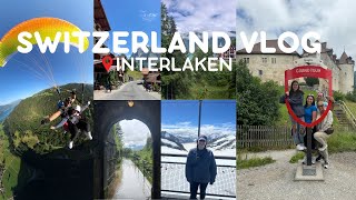 interlaken switzerland vlog  paragliding jungfraujoch mountain chocolate factory tour amp more [upl. by Notsud720]