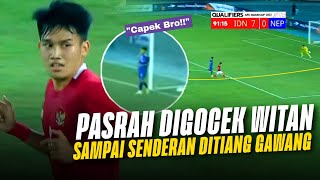 KECAPEKAN KEJAR WITAN 🤣 Momen Pemain Nepal Menyerah Rebut Bola dari Kaki Witan Sulaeman [upl. by Melena]