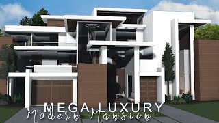 Bloxburg Mega Luxury Modern Mansion  No Large Plot ROBLOX bloxburg [upl. by Edras]