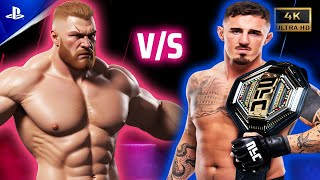 Tom Aspinall vs Brock Lesnar UFC 5  Beast Power [upl. by Nhaj]