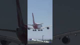 🇦🇺Huge Qantas A380🇦🇺 Qantas QantasUStoNZ QantasAviator airbus BigJetTV [upl. by Tiedeman]