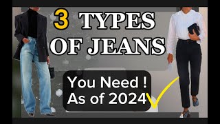 JEANS TREND  BEST JEANS TO INVEST IN 2024 [upl. by Anoi598]