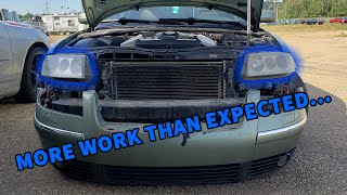 How to remove amp install headlights on a B55 W8 VW Passat [upl. by Efram]