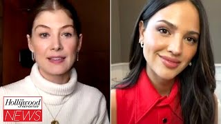 I Care A Lot Cast Rosamund Pike and Eiza González  THR Interview [upl. by Reagen]