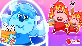 🔥 Fire Wolfoo vs Water Pando 💧  Nursery Rhymes for kids  WOA Cartoon World [upl. by Melicent]