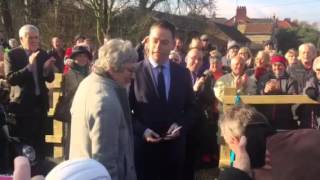 Opening of Tadcaster footbridge [upl. by Eanehs]