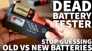 How to Use a Battery Tester to Find Good vs Bad Batteries  Test Old Batteries and Check Power Level [upl. by Lianne]