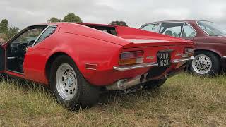 Doddington Hall July 2022  DeTomaso Pantera startup and revved [upl. by Liborio]