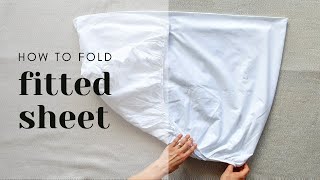 EASY WAY TO FOLD FITTED SHEET [upl. by Eira]