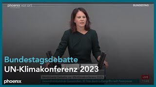 Bundestagsdebatte zur UNKlimakonferenz 2023 am 011223 [upl. by Pauletta]