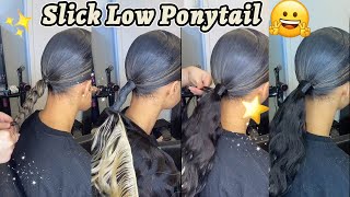 Sleek ponytail natural hairstyle 💖💖 [upl. by Moia]