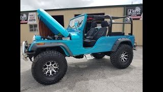 1974 JEEP CJ6 350 CRATE ENGINE RIGHT HAND DRIVE  EZJEEPS [upl. by Alicec]