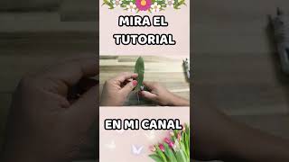 Tulipán Eterno de Liston 🌷✅ ▶ Como Hacer Tulipanes de Listón [upl. by Airotal261]