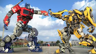 Transformers The Last Knight  Optimus Prime vs Bumblebee Full Movie  Paramount Pictures HD [upl. by Rosner]