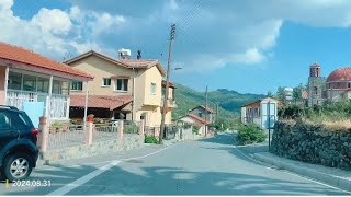 Troodos mountain road trip 20240831 starting from Kyperounta Cyprus [upl. by Ynoble]