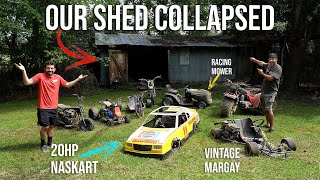 Rescuing our 20HP Nascar Go Kart  3 Abandoned Projects for Backyard Racing [upl. by Schwejda]