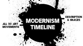 Modernism Timeline  All 30 Art Movements [upl. by Lilith]